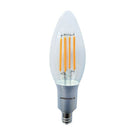Northern Stars – Ampoule DEL B10 de 4W Candelabra 80034, filament, à intensité réglable, transparent, paquet de 10-DEL Candelabra B10 de 4W, blanc froid