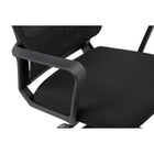 Brassex - Chaise de bureau executif Wesley, noir-Le soutien lombaire réglable aide à réduire la fatigue du dos lors de longues périodes d'assise
