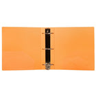 JAM PaperMD – Cartable à 3 anneaux Designders, 3 po, orange, 4/paquet-5
