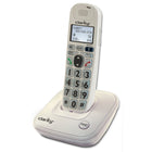 Téléphone Clarity D704 sans fil amplifié/basse vision DECT 6.0 40 dB avec écran CID - Blanc-Niveau de bruit : 40 dB