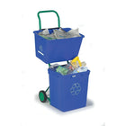 Bios Living – Chariot de recyclage à deux niveaux-Le cadre robuste est fait d'acier durable et les grandes roues de 7 po (18 cm) facilitent la manipulation