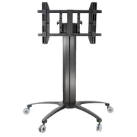 TygerClaw – Support mobile pour téléviseur de 32 à 55 po, 39,4 x 22,7 x 43,3 po, argenté-Chariot mobile pour écran ACL avec une rotation de 360 degrés