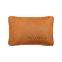 Designer Ashlin  Presse-papier Wexford  Peau de vache Toscane  British Tan-Taille globale de 4.1"x2.7"