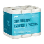 Perk - Rouleaux essuie-tout à 2 épaisseurs - 140 feuilles - Paquet de 6-2 épaisseurs