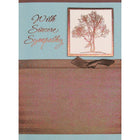 Rosedale Gold – Cartes de souhaits et enveloppes, With Sincere Sympathy, 5 1/2 x 8 po, 6/paquet (19947)-Imprimé sur du papier cartonné non couché de haute qualité