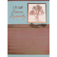Rosedale Gold – Cartes de souhaits et enveloppes, With Sincere Sympathy, 5 1/2 x 8 po, 6/paquet (19947)-Imprimé sur du papier cartonné non couché de haute qualité