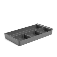 Poppin - Range-tout de tiroir, gris foncé (105083)-S'adapte parfaitement bien avec les classeurs Stow à 3 tiroirs et Stow Mini de Poppin