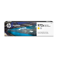 HP – Cartouche d'encre jaune PageWide 972X d'origine, haut rendement (L0S04AN)-Jaune