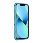 Mellow - etui bio compostable pour Apple iPhone 13, bleu fiji-Teste contre les chutes de pieds - L'etui possede des coins renforces qui se compriment en cas d'impact, ce qui permet d'absorber et de disperser le choc.