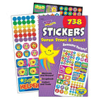 Trend Enterprises – Carnet d’autocollants, Super Stars & Smiles, 3690/paquet (T-5010)-Carnet d’autocollants qui attirera à coup sûr l’attention