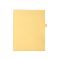 Mark Maker – Onglets séparateurs juridiques beiges, 1/26 onglets, format lettre, sans trous, lettre J, 25/paquet-Onglets séparateurs beiges, 1/26 onglets