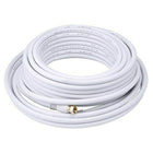 Digiwave – Câble coaxial RG6 de 50 pi, 0,8 x 6,3 x 6,3 po, blanc-Conducteur central en acier recouvert de cuivre