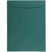 JAM Paper - Enveloppes ouvertes pour catalogue - 9" x 12" - Bleu sarcelle - Paquet de 25-Couleur : Enveloppe bleu sarcelle