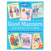 eeBoo Cartes de conversation de bonnes manières / comportement poli tous les jours-Bénéfices du produit : Aide les enfants à apprendre que faire et que dire et encourage un comportement poli envers les autres. Les cartes de conversation développent de précieuses compétences en communication et en analyse tout en construisant une base essentielle pour l'apprentissage social et émotionnel