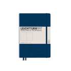 Leuchtturm1917 - Carnet à couverture rigide, Format Moyen A5, Marine, Pages blanches, 5 7/8" x 8 1/4"-251 pages numérotées