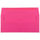 JAM Paper Enveloppes à fermeture gommée Brite Hue, format livret, 4 1/8 x 9 1/2 po, rose fuchsia éclatant, paq./100-Taille : Nº 10 (4 1/8 x 9 1/2 po)
