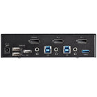 StarTech - Commutateur KVM 2-Port DisplayPort - 4K 60Hz-Élimine la nécessité d’acheter du matériel supplémentaire grâce au hub USB 3,0 à 2 ports intégré