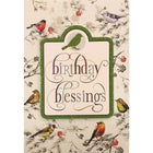 Rosedale – Cartes de souhaits et enveloppes « Birthday Blessings » doré, 5 1/2 x 8 po, 6/paquet (19691)-Imprimé sur du papier cartonné non couché de haute qualité