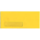 JAM Paper Enveloppes recyclées à fenêtre Brite Hue n° 10 (4,13 x 9,5 po), jaune, 500/bte-Type de produit : Enveloppes recyclées à fenêtre Brite Hue