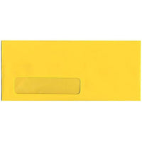 JAM Paper Enveloppes recyclées à fenêtre Brite Hue n° 10 (4,13 x 9,5 po), jaune, 500/bte-Type de produit : Enveloppes recyclées à fenêtre Brite Hue