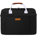 Vangoddy Sac de transport à bandoulière avec poignée pour ordinateur portable 14 po - Noir-Grande fermeture éclair à l'avant et compartiments rembourrés pour les articles essentiels et les papiers quotidiens