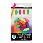 Merangue - Gommes à effacer capuchons Happy Face, 12/paquet-Gommes pour crayon sans trace et sans latex