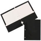 JAM PaperMD – Chemises de présentation lustrées 3 trous à 2 pochettes, 9 1/4 x 11 1/2 (po), 100/paquet-Dimensions : 11 1/2 haut. x 9,2 larg. x 1/5 prof. po