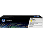 HP 126A (CE312A) Cartouche de toner HP LaserJet jaune d’origine-Cartouche de toner rendement standard : jusqu'à 1000 pages