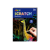 Avenir Mini livre d'art à gratter - Dinosaure-Soyez créatif, soyez unique!