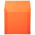 JAM Paper Enveloppes translucides de 6,5 x 6,5 po, orange glamour, 50/paquet-Intérieur vierge où écrire un mot personnalisé