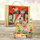 Coffret - cadeau pizza italienne Collitali dans la boîte-Ce coffret cadeau de pizza italienne n'est pas seulement fait pour vous ; c'est le cadeau parfait pour tout amateur de cuisine ou aspirant chef dans votre vie. Que ce soit pour un anniversaire, une fête ou simplement pour dire « merci », cet ensemble sera une délicieuse surprise qui apportera les saveurs de l'Italie dans leur cuisine.