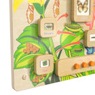 Flash Furniture - Tableau d'activites STEAM Bright Beginnings de qualite commerciale avec finition naturelle,accents multicolore-Presente des sorties sensorielles visuelles et tactiles