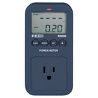 REED Instruments R5090 Compteur de puissance-Affiche 8 unités importantes de mesure (tension, courant, watts, fréquence, facteur de puissance, énergie utilisée (kWh), coût total et temps écoulé)