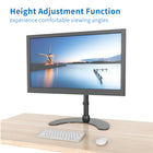 ShoppingAll - Support de montage pour écran LCD LED simple avec bras réglable - Noir-Ce support de moniteur peut être installé de 3 façons différentes pour répondre à tous les besoins.