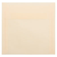 JAM Paper Enveloppes carrées à fermeture gommée, papier vélin translucide, 6 1/2 x 6 1/2 po, ivoire ocre printemps, 100/pqt-Ivoire ocre printemps