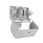 Kimberly-Clark - Distributeur de 2 rouleaux horizontaux de papier hygienique en rouleau standard ICON, plaque mosaïque blanc-Support de fixation personnalisé avec niveau intégré pour permettre une installation facile