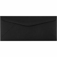 JAM Paper #10 Enveloppes Commerciales Premium - 4 1/8" x 9 1/2" - Noir lisse - Paquet de 100-Couleur : Enveloppes de couleur noire lisse