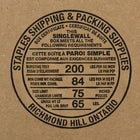 Staples - Boîtes en carton ondulé - 8 po L x 4 po l x 4 po H - Paquet de 25-Carton ondulé testé 200 lb