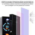 Koolatron - Cellier à vin thermoélectrique pour 8 bouteilles - Noir-Températures allant de 46-66 degrees F (8-18 degrees C)