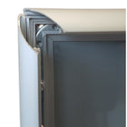 Eddies Hang-Up Display Ltd. Porte-affiches à cadre instantané - aluminium noir - 22 x 28 pouces - 10 paquets-Pour matériau 22 po x 28 po