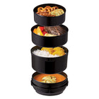 Bocal à lunch isolé Zojirushi JBE - 41 onces - myrtille-4 bols intérieurs passent au micro-ondes et restent bien contenus dans un bocal avec un couvercle à clipser