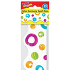 TREND enterprises Inc. Bordures aux tourbillons de points, Harmonie de couleurs, Terrific Trimmers 5.7 x 99 cm, paquet de 12-Bordures décoratives de papier précoupées pour les présentations et artisanats