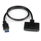 StarTech® – Adaptateur SSD/DD 2,5 po, USB 3.0 vers SATA III avec UASP, SATA vers USB 3.0-Portabilité optimale d’un adaptateur de type câble, sans adaptateur d’alimentation externe
 