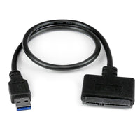 StarTech® – Adaptateur SSD/DD 2,5 po, USB 3.0 vers SATA III avec UASP, SATA vers USB 3.0-Portabilité optimale d’un adaptateur de type câble, sans adaptateur d’alimentation externe
 