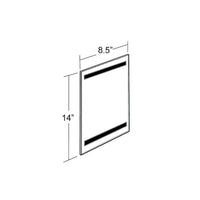 Azar Displays – Porte-affiche avec ruban magnétique, 8,5 larg. x 14 haut. po, 10/paquet (129913)-porte-affiche