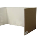 Flipside - Protecteur de confidentialité de 18 x 48 po, blanc, 24/paquet-Blanc