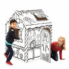 Bankers Box - Maison de jeu Au jeu - 32 l x 38 L x 48 H po - Pain d'épices-Fabrication solide et sans danger : Carton ondulé 32-ECT avec des bords arrondis adaptés aux enfants offre force et sécurité pour des heures de jeu, La conception sans plomb est certifiée selon la norme F963 Spécification standard de sécurité des consommateurs