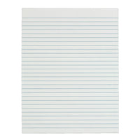 Staples - Blocs de papier ligné avec bande gommée dans le haut Staples - format lettre - blanc - paquet de 12-Dos en carton