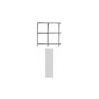 Wamaco - Panneau grillagé de 4 pi x 4 pi, noir, paquet de 2-Solution idéale pour vitrine de commerçant, foire commerciale et présentoir multiusages