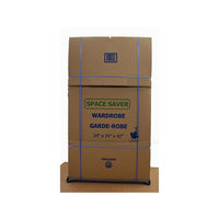Crownhill - Garde-robe peu encombrant avec tringle - 24 po L x 24 po l x 42 po H-Comprend une barre de suspension en métal